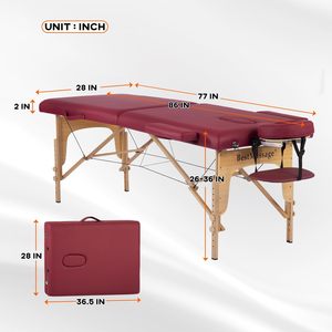 Meilleur lit de massage portable, <span class=keywords><strong>table</strong></span> large, mobilier sexuel, outil de préliminaires pour une utilisation intime, pliable et réglable en hauteur - Product Image 3