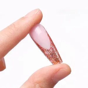 Explosive nail crystal nail mask 12 pieces of mold free matte paper-free extension plastic mold French paste wholesale