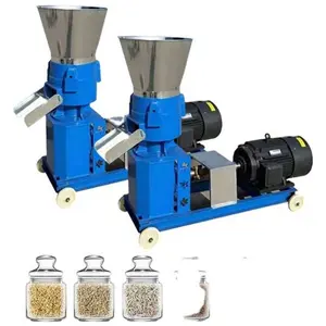 Animal feed mill pellet feed making machine flat die feed pellet granulator