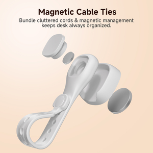 Magnetic <b>Cable</b> Ties Silicone <b>Cable</b> Ties Reusable Elastic Wraps Organizer - Product Image 4