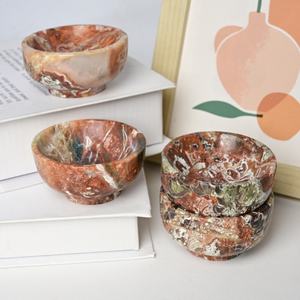 Bol en agate argentée de haute qualité en gros, style bohème, tendance de la mode pour la décoration intérieure unique, cadeaux de vacances, pierre - Product Image 5