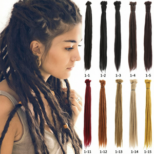European American Synthetic Crochet Dreadlock Wig High Temperature Fiber <b>Machine</b> Double Weft <b>Braiding</b> <b>Hair</b> All Colors - Product Image 1