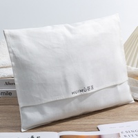 Tas kemasan hadiah perhiasan tas katun cetak Logo kustom pakaian dalam dompet lembut mewah menerima dan menerima tas amplop