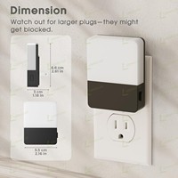 Veilleuse LED moderne LOHAS, luminosité réglable, blanc chaud 3000K, pour enfants, bébés, à brancher, pour chambre à coucher, couloir, salon