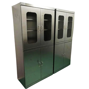 <span class=keywords><strong>Armoire</strong></span> à <span class=keywords><strong>pharmacie</strong></span> en acier inoxydable de conception moderne pour l'hôpital grand mobilier de bureau médical RV - Product Image 4