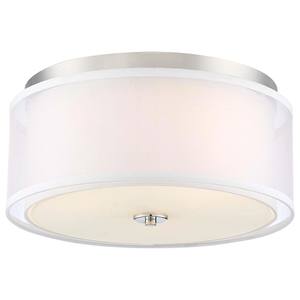 Lámpara de Techo Moderna Minimalista de Tela Cromada y Transparente |   Iluminación Moderna para Pasillos de Hotel y Espacios de Oficina - Product Image 1