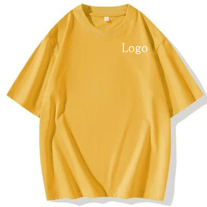 High Quality Organic Custom T Shirt <b>Blank</b> 230gsm Heavy <b>Weight</b> Oversized Tshirt DTG Printing Men's T-Shirts - Product Image 1