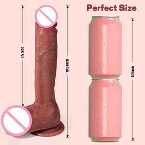 Großer Realistischer Dildo Vibrator Weiches Medizinisches Silikon <span class=keywords><strong>Penis</strong></span> für Frauen Mit Starkem Saugnapf G-Punkt <span class=keywords><strong>Vagina</strong></span> Masturbator Sexspielzeug - Product Image 6