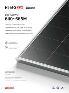 Sẵn sàng để vận chuyển longi hi-mo X10 nhà khoa học LR8-66HVD 640W 665W 640W 650W 660W năng lượng mặt trời hệ thống năng lượng Kit với bảo hành dịch vụ - Product Image 5