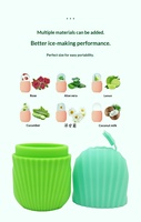 Moule à glace en silicone personnalisé avec logo pour le visage, rouleau de massage pour le refroidissement et le soin du visage, du cou et des yeux, réutilisable