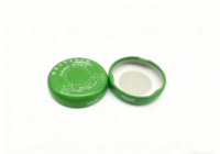 Tapa metálica de hojalata impresa en relieve de 38 mm para botellas de grado alimenticio con tapa de rosca para botellas de 38 mm y tarros de vidrio