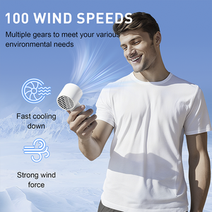 Mini Ventilador Portátil Recargable por USB de 6000mAh con Pantalla LED, Ajustable, Enfriamiento Rápido, Compresión de Hielo, Eléctrico, a Batería - Product Image 3