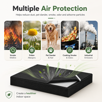Lot de 2 pré-filtres lavables HEPA au charbon actif pour purificateur d'air sur pied – Expédition rapide depuis l'entrepôt américain – Filtre de remplacement
