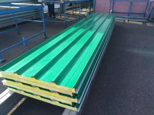 <span class=keywords><strong>Isolation</strong></span> en laine de roche, panneau sandwich pour toiture de maison préfabriquée, ignifuge 120 minutes, matériau de construction - Product Image 6