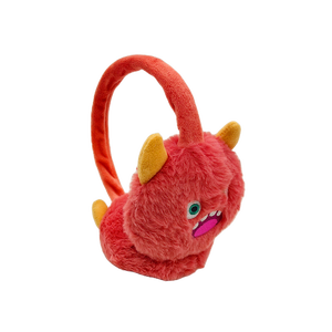 Paraorecchie in Peluche a Forma di Mostro Carino in 4 Colori, Design Morbido e Peloso a Cartone Animato, Logo Personalizzato, Imbottitura in Cotone PP, Caldi per l'Inverno - Product Image 4