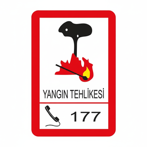 Señal de Peligro de Incendio B-42, Señal de Advertencia de Tráfico de Acero Reflectante, Señal de Seguridad para Uso en Exteriores, Versión Solar Disponible - Product Image 2
