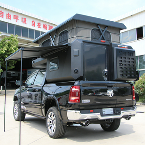 Mini camping-car tout-terrain avec toilettes, coque rigide, design pliable, charge utile de 650 kg, capacité de couchage de 8 personnes, étanche pour camionnette - Product Image 1