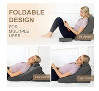 Ergonomisches Kopfteil-Schlafkissen aus Memory-Schaum mit verstellbarem Rückenpolster-Stopper