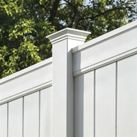 Panneau de clôture d'intimité moderne en PVC plastique d'extérieur Fentech de 6 pieds, écologique, pour balcons et maisons