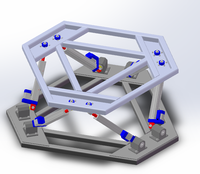 Plataforma de Movimiento de Aluminio DIY TMPF-6DOF para Simulador de Vuelo y Carreras VR en Casa con Actuador de Motor 6DOF