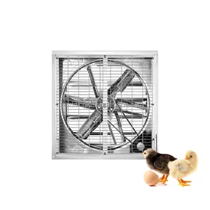 Ventilador de ventilación de acero inoxidable para granja de pollos y huevos de invernadero, extractor de ventilación Industrial con Motor