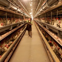 Cage à poules pondeuses de type H entièrement automatique pour une aviculture efficace