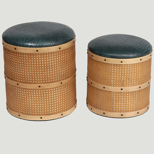 2023 New Design Customable Luxury Small Storage Box Lightweight Round Wooden Bamboo Box With Lids