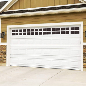Puerta de Garaje Corredera Vertical de Acero con Ventanas Magnéticas de <span class=keywords><strong>PVC</strong></span>, Diseño de Persiana con Superficie Brillante y Acabado Impermeable - Product Image 5