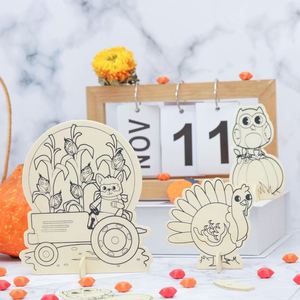 Kit de peinture sur bois DIY pour enfants, ensemble d'activités créatives, jouets éducatifs de dessin et de peinture, projets artistiques, dropshipping - Product Image 4
