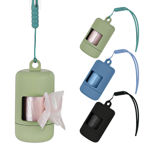2026 OEM & ODM Distributeur de sacs à déjections pour animaux de compagnie (chats et chiens) d'extérieur, réutilisable, avec procédé de peinture par pulvérisation, et 1 rouleau de 15 sacs pour déjections canines - Product Image 1