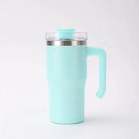 Tasse isolante vierge à sublimation de 20oz Tasses de voyage isolées à double paroi en acier inoxydable avec poignée
