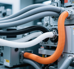 ท่อนำไฟฟ้าทำจาก PE ลูกฟูกปลอกป้องกันท่อเปิดแบบปิดมีความยืดหยุ่นอุปกรณ์ท่อสายสวน - Product Image 1