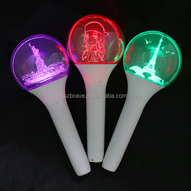 Free Design Kpop Merchandise Led Stick Concert Idol Offical Light Stick Cheering Hand Fan Light Stick
