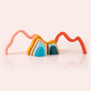 Oem & ODM New mềm Silicone xếp chồng Câu Đố khối giáo dục bé Toddler Toy Set tùy chỉnh màu sắc cho 0-24 tháng 2-4 năm - Product Image 2
