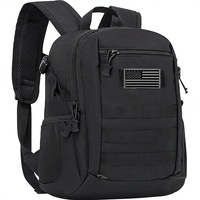 Sac à dos tactique mini X-Small ArcEnCiel 10L/20L avec fermeture éclair et patch MOLLE pour le camping