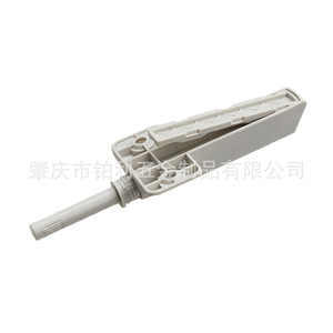 Interrupteur à ressort pour porte de placard BL-H013, gris, plastique, design minimaliste, installation facile, espacement des trous de fixation 35 mm - Product Image 4