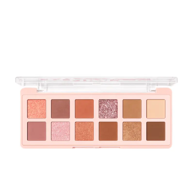 PINKFLASH E15 High Pigment Cheap Eye Makeup Waterproof 12 Shades Easy To Use Eyeshadow Palette