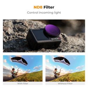 <span class=keywords><strong>Filtre</strong></span> CPL ND <span class=keywords><strong>Black</strong></span> Diffusion 1/4 pour caméra d'action K&F Concept, compatible avec DJI Osmo Action 4/5 <span class=keywords><strong>Pro</strong></span> HD, multi-couches - Product Image 4