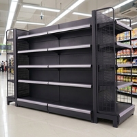 Étagères de présentation Guichang pour magasins de détail, rayonnages légers pour supermarchés, étagères de rangement double face
