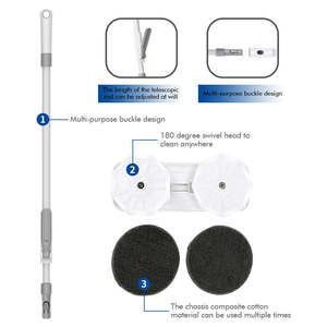 Masthome מכירה לוהטת סין מיקרופייבר קסם סמרטוט 360 חדר נקי שטוח שריטה מגבים ניקוי מגבים רצפה - Product Image 3