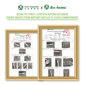 150pcs 160mm muỗng nĩa dao dùng một lần bằng gỗ thiết lập dao kéo - Product Image 4