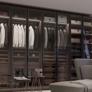 Đứng tủ quần áo lưu trữ tủ chức năng phong cách Châu Âu tùy chỉnh chất lượng cao giá cả phải chăng tủ quần áo với kệ - Product Image 3