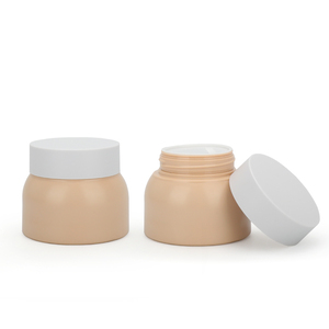 50g 100g tùy chỉnh màu Trống đôi tường tròn mờ mặt Kem đựng mỹ phẩm lọ nhựa thú cưng có nắp - Product Image 2