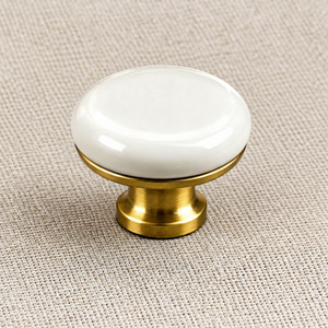 Boutons de meuble en laiton massif, boutons de tiroir en laiton, boutons de placard en laiton, boutons de garde-robe en laiton - Product Image 1