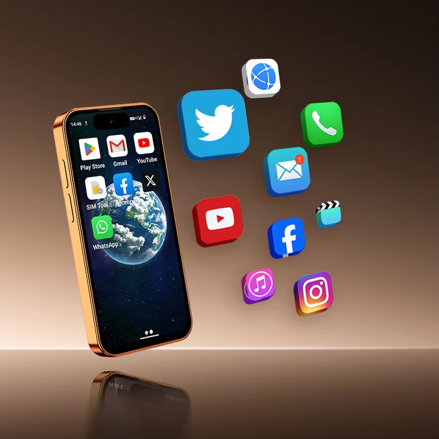 2026 New XS17 PRO 3.88inch Mini Android Phone 3GB+32GB Quad Core CDMA French German Global 4G Android 12.0