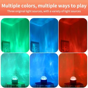 Projecteur d'ambiance 16 couleurs à effet d'ondulation d'eau et d'aurore, alimenté par USB, télécommande, CRI 90 élevé, intensité réglable, pour chambre et festivals - Product Image 2