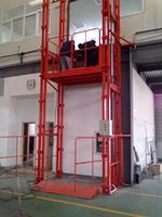 Plateforme élévatrice hydraulique robuste sur rail de guidage personnalisée, table 1500x2000mm, hauteur de levage 1100mm, capacité 1500kg, Nouveau Shandong