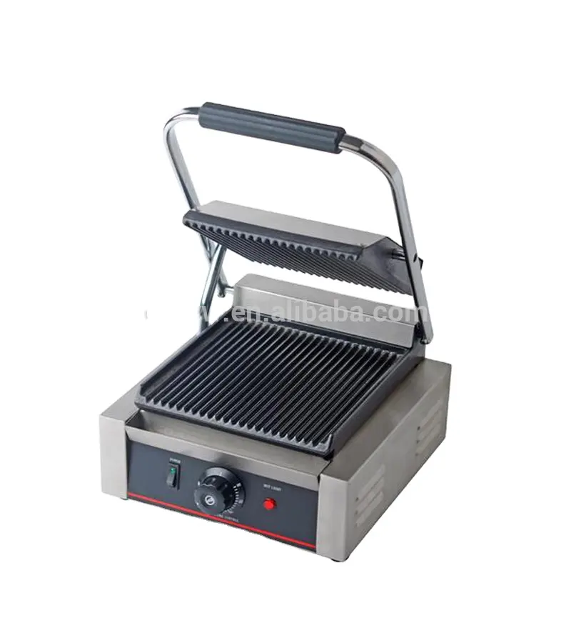 (Non-stick koken oppervlak) Commerciële sandwich grills/Elektrische Contact grill/Panini Maker