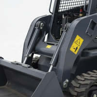 Mini-chargeuse compacte sur chenilles, moteur diesel, hydraulique, pour la ferme et le jardin