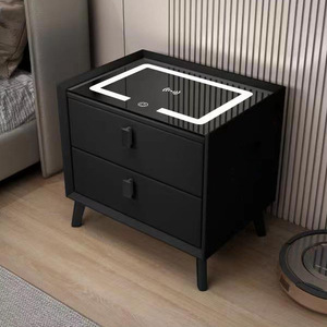 Comodino Smart di Alta Gamma 2025 con Ricarica Wireless e Armadietto Portaoggetti Multifunzione per Camera da Letto - Product Image 3